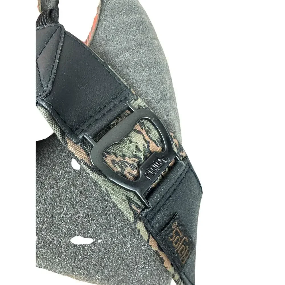 Flojos‎ Men's ESTILER LITE Flat Sandal, Black Camo/Tan, 12